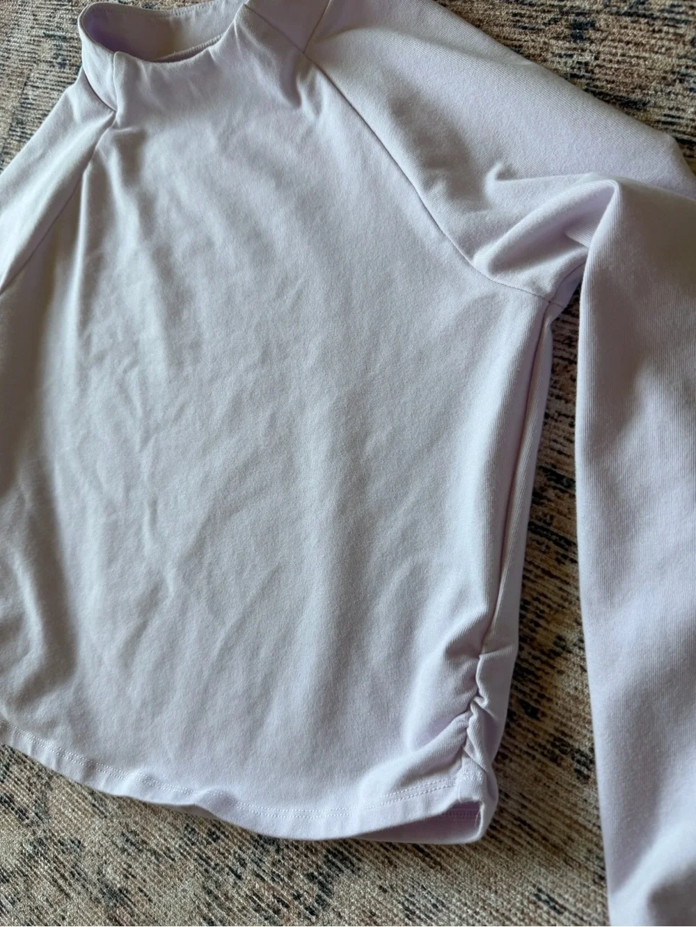 Old Navy Light Lavender Long-Sleeve Mock Neck Top Girls